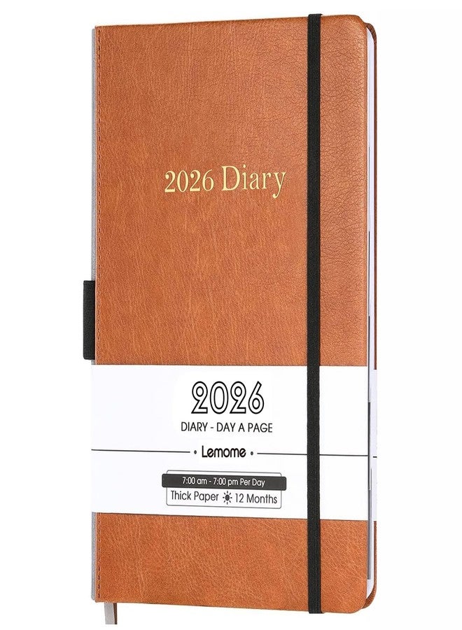 Lemome 2026 Diary - 2026 Daily Planner, January - December 2026 Appointment Book, 5.75" x 8.5", Hourly Planner 2026 with Tabs/Pen Loop/Bookmarks - Image 1